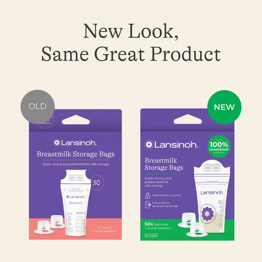 Breastmilk Storage Bags 6oz (50ct) with 2 Pump Adapters